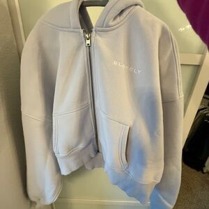 Blakely clothing full zip cropped hoodie